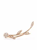 Djula 18kt rose gold single Leaf Jewel diamond earring - Pink