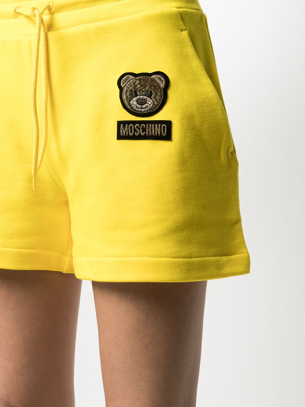 фото Moschino шорты с нашивкой teddy bear