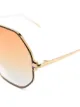 Linda Farrow heaxgonal grame gradient sunglasses