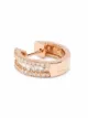 Djula 18kt rose gold diamond huggie hoop earrings