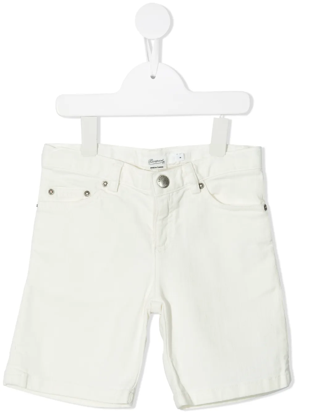 

Bonpoint shorts de mezclilla - Blanco