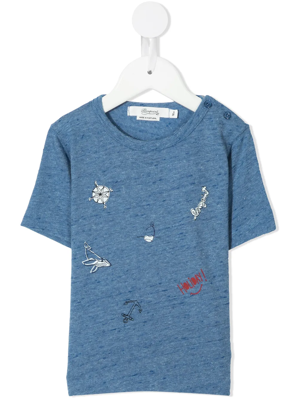 

Bonpoint nautical print T-shirt - Blue
