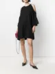 Image 2 of Vetements embroidered logo off-shoulder dress