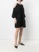 Vetements embroidered logo off-shoulder dress