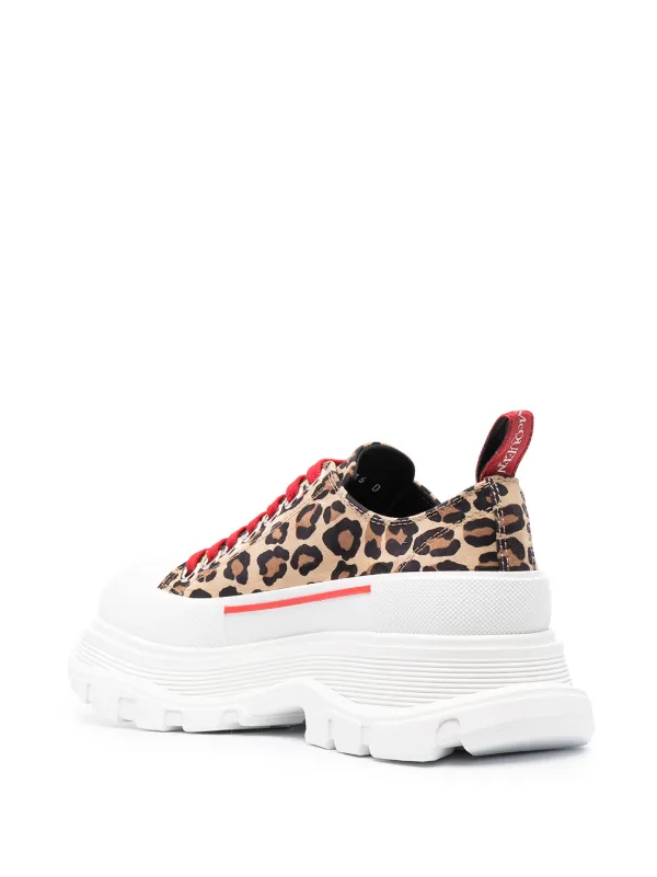 leopard print alexander mcqueen sneakers