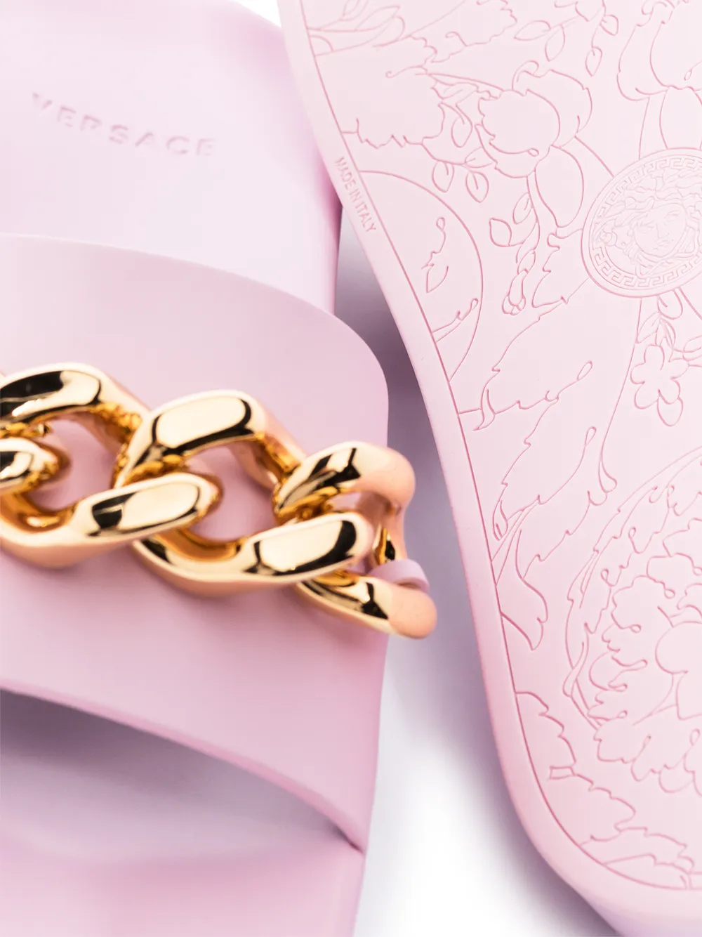 фото Versace шлепанцы с декором medusa