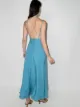 BONDI BORN Marseille belted-waist midi dress