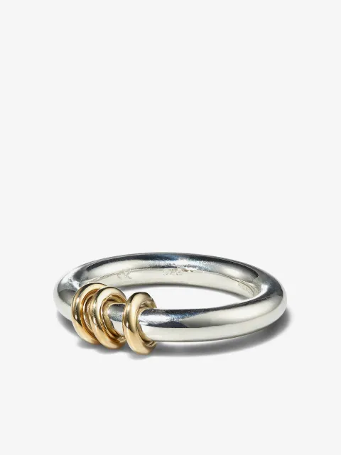 Spinelli Kilcollin bague Kane en or 18ct et argent sterling à maillons