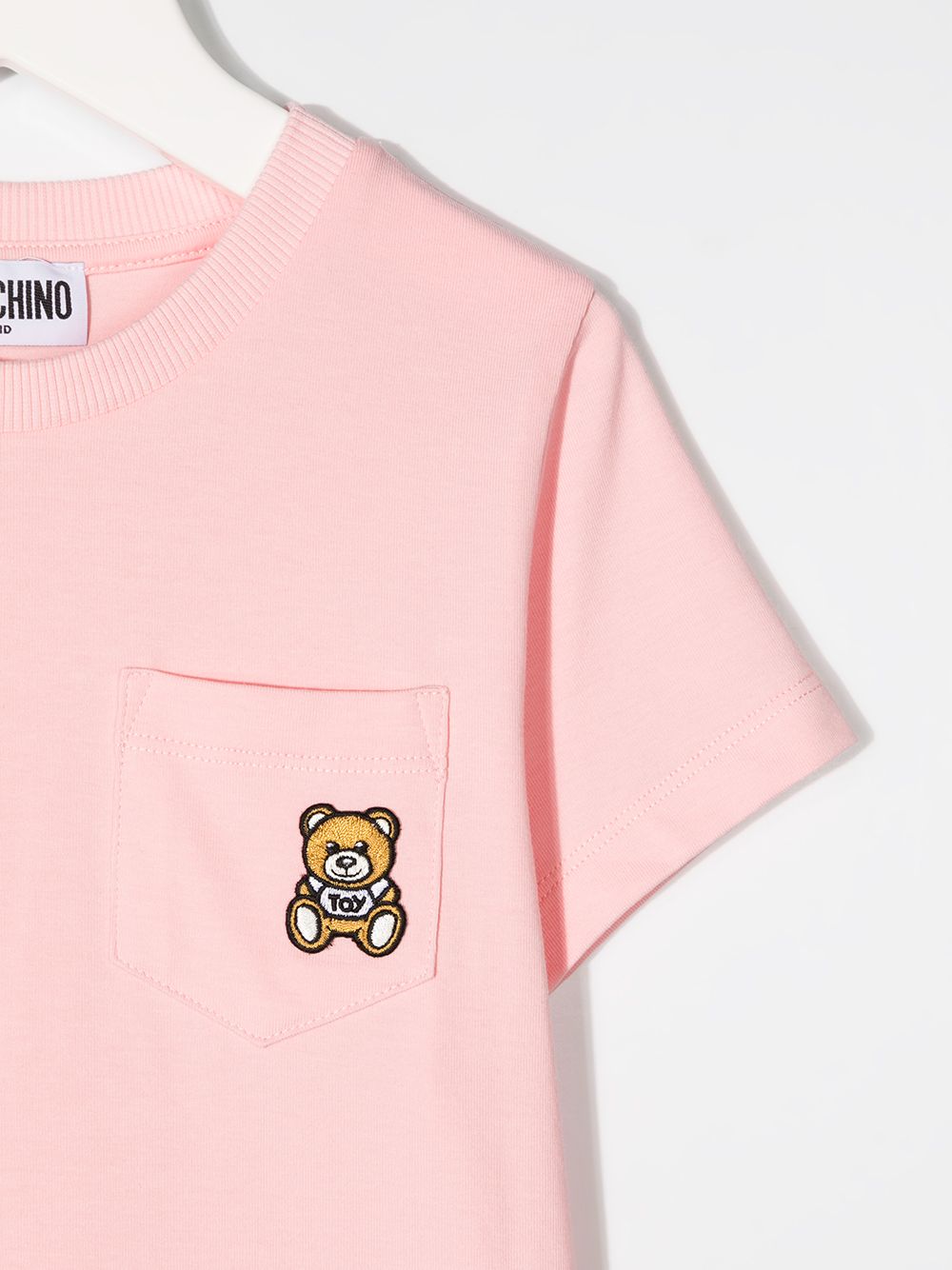 фото Moschino kids футболка с нашивкой-логотипом