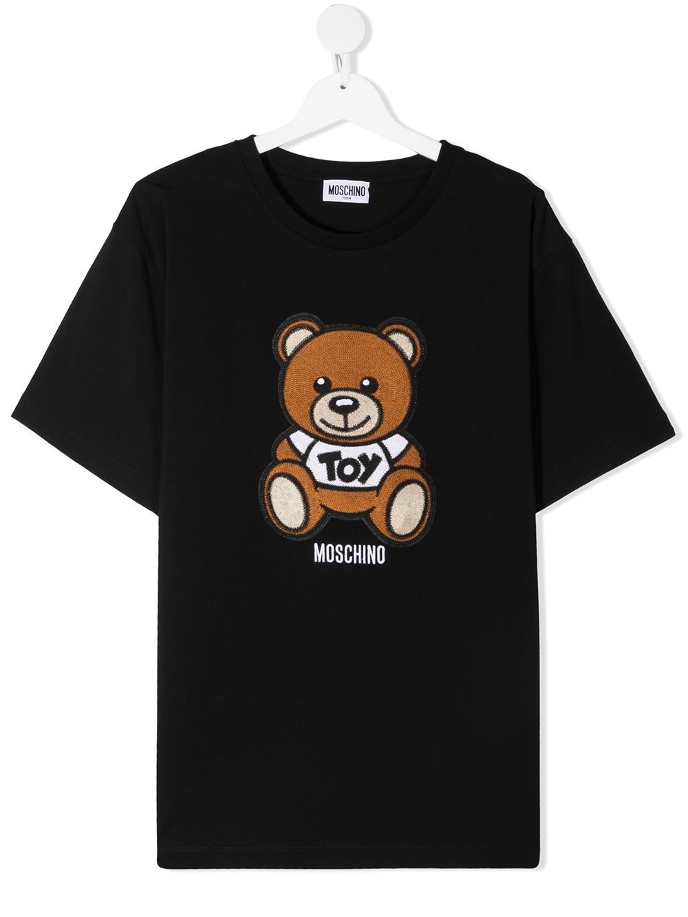 фото Moschino kids футболка teddy с логотипом