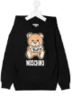 Image 1 of Moschino Kids Teddy logo hoodie