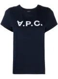 A.P.C. logo-print cotton t-shirt - Blue