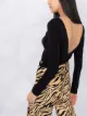 Love Moschino metallic graphic print jersey top