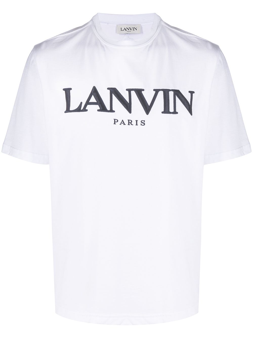 фото Lanvin футболка с вышитым логотипом