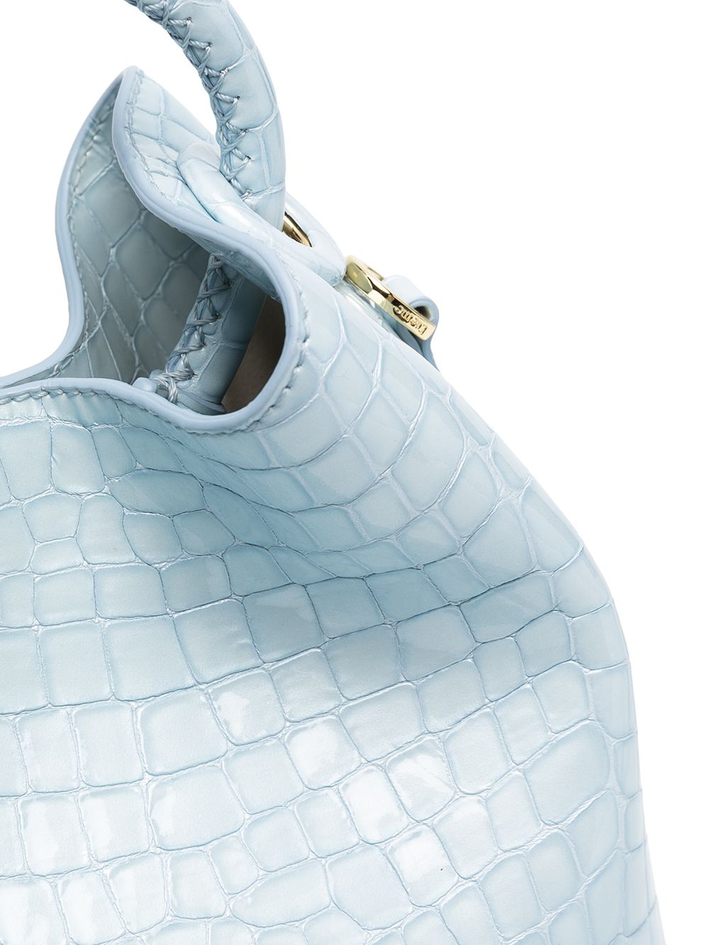 фото Elleme baozi croc-effect tote