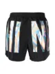 Image 2 of Moschino logo print swimming shorts