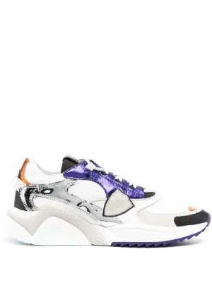 Philippe Model Eze Mondial Metal sneakers in leather and multicolor mesh -  Schoenen.nl