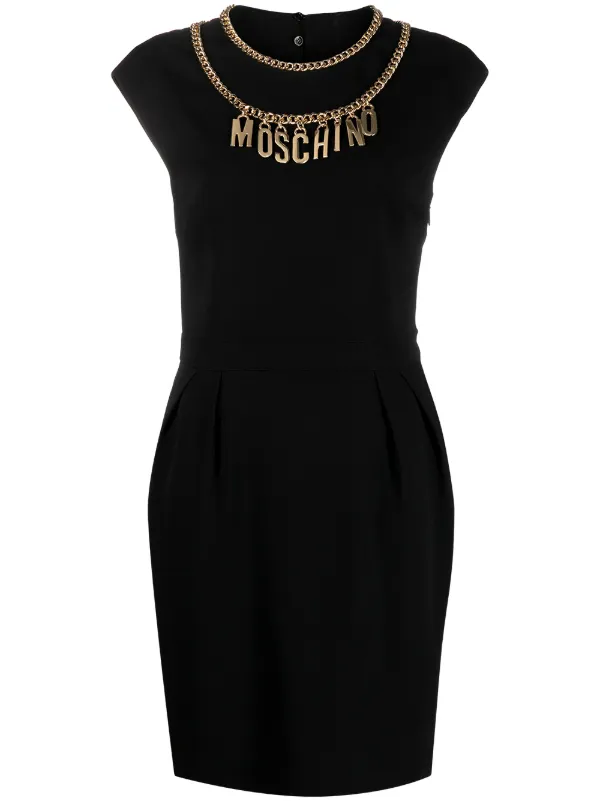 moschino black dress