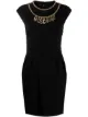 Image 1 of Moschino lettering-charms caddy dress