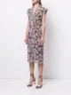 Tadashi Shoji vestido de fiesta drapeado con bordado floral