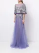 Tadashi Shoji vestido de fiesta con bordado floral