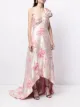 Tadashi Shoji vestido de fiesta con un hombro descubierto
