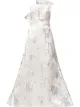Image 1 of Tadashi Shoji strapless jacquard gown