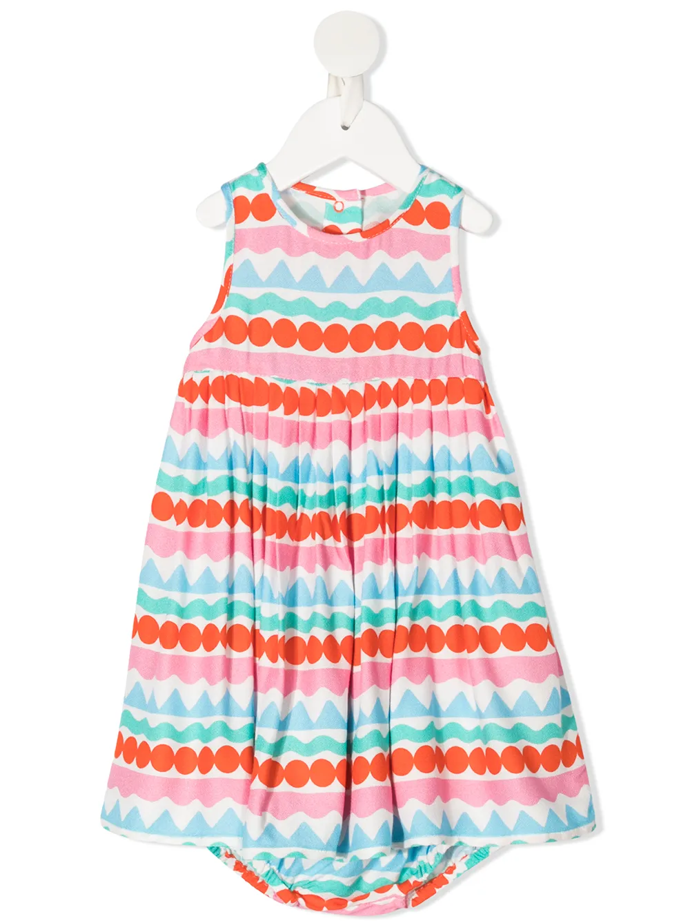 

Stella McCartney Kids vestido sin mangas con motivo de figuras - Rosado