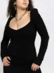Image 2 of AZ FACTORY MyBody puff-shoulder dress