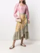 Image 2 of Sandro Paris asymmetric floral-print skirt