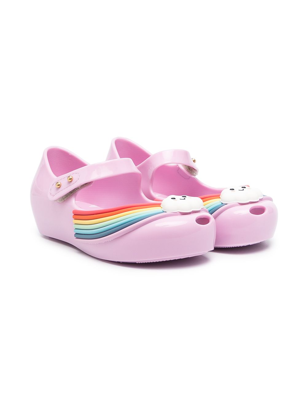 Mini Melissa Kids' Sunny Day Appliqué Ballerinas In Pink