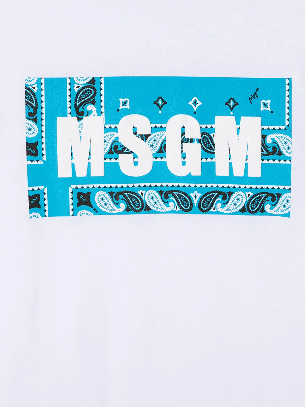 фото Msgm kids футболка с логотипом