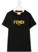 Image 1 of Fendi Kids logo-print cotton T-shirt