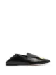 Sergio Rossi metal-plaque leather loafers