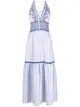 Image 1 of Ermanno Scervino embroidered striped dress