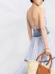 Ermanno Scervino embroidered striped dress