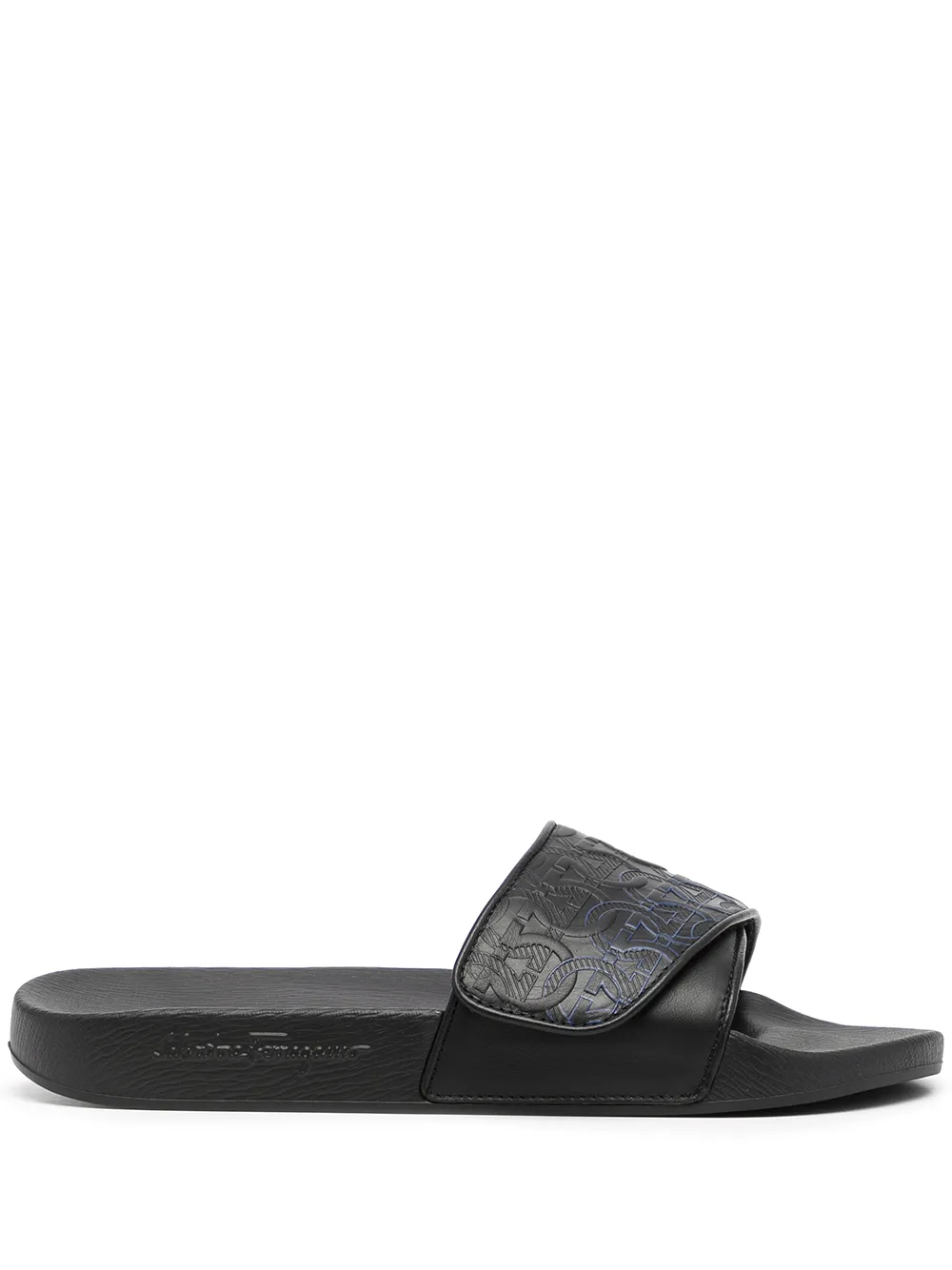 

Ferragamo flip flops Groove 8 con motivo Gancini - Negro