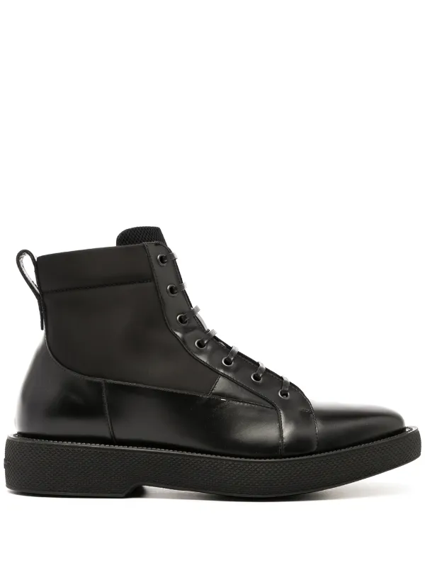 Ferragamo Paul レースアップ アンクルブーツ | ブラック | FARFETCH JP