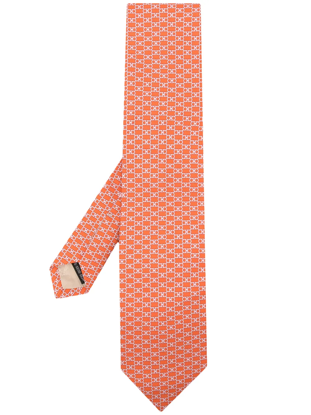 orange ferragamo tie