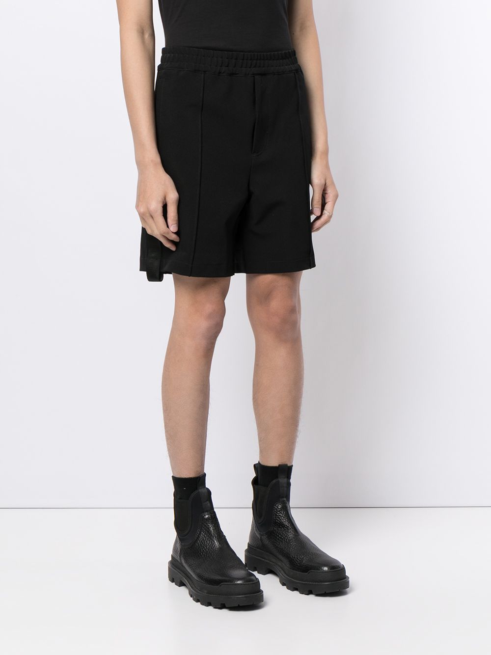 Shop Alyx Logo-detail Track Shorts In Black