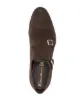 Santoni suede monk shoes