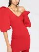 Image 2 of AZ FACTORY MyBody puff-sleeve dress