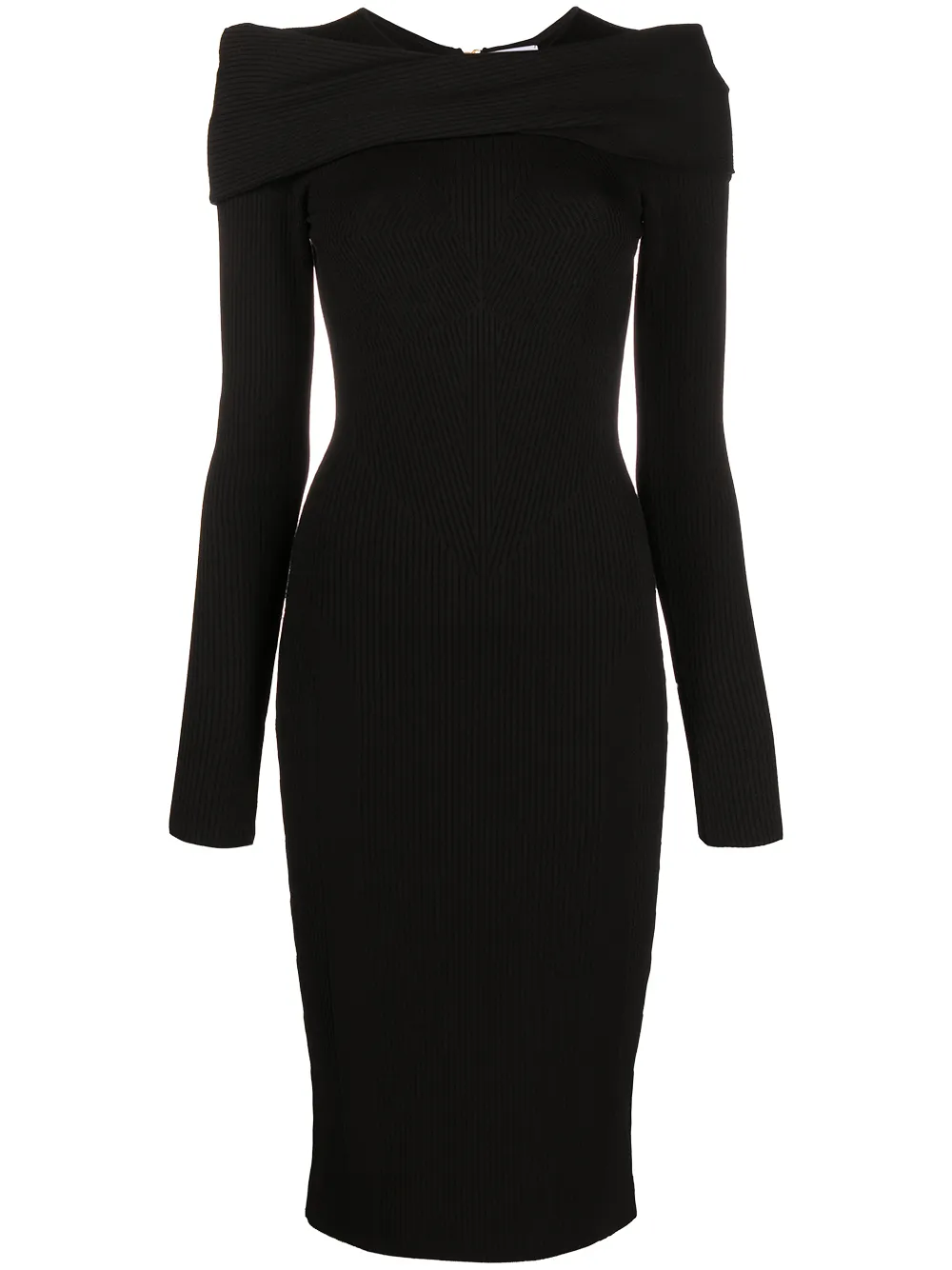 Image 1 of AZ FACTORY MyBody shoulder wrap dress