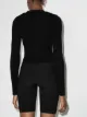 GANNI long sleeve ribbed knit cardigan