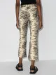 GANNI tiger-print cropped trousers