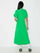 GANNI V-neck wrap midi dress