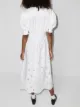 GANNI broderie anglaise midi dress