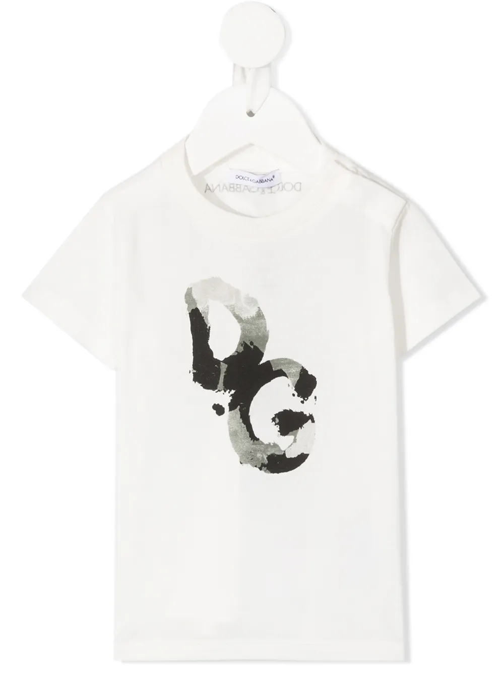 

Dolce & Gabbana Kids playera con estampado DG - Blanco
