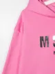 Msgm Kids TEEN logo-print cotton hoodie