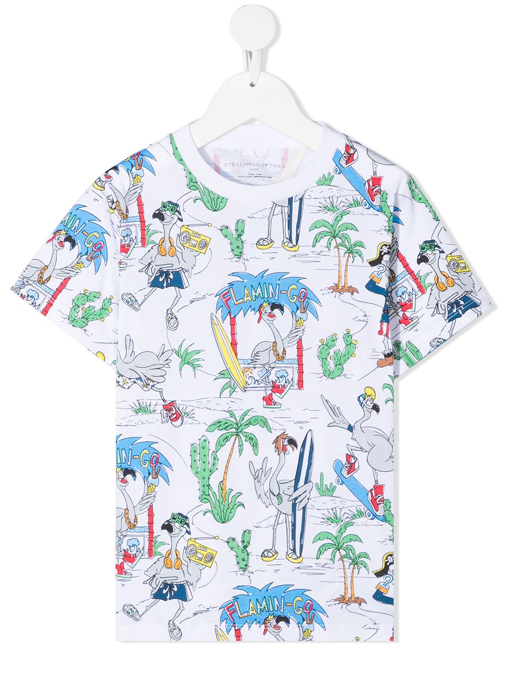 фото Stella mccartney kids flamingo land t-shirt